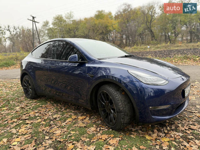 Синий Тесла Model Y, объемом двигателя 0 л и пробегом 133 тыс. км за 23900 $, фото 3 на Automoto.ua