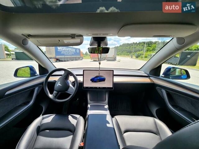 Синий Тесла Model Y, объемом двигателя 0 л и пробегом 37 тыс. км за 25900 $, фото 30 на Automoto.ua