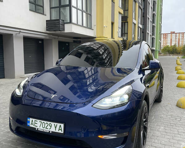 Тесла Model Y 2022 в Днепре (Днепропетровске) на Automoto.ua Синий Тесла Model Y, объемом двигателя 0 л и пробегом 57 тыс. км за 25499 $, фото 8 на Automoto.ua