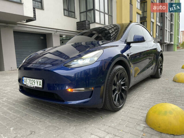 Тесла Model Y 2022 в Днепре (Днепропетровске) на Automoto.ua Синий Тесла Model Y, объемом двигателя 0 л и пробегом 57 тыс. км за 25499 $, фото 1 на Automoto.ua