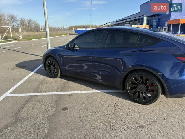 Синій Тесла Model Y, об'ємом двигуна 0 л та пробігом 76 тис. км за 27000 $, фото 1 на Automoto.ua