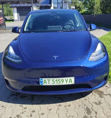 Синий Тесла Model Y, объемом двигателя 0 л и пробегом 54 тыс. км за 29900 $, фото 9 на Automoto.ua