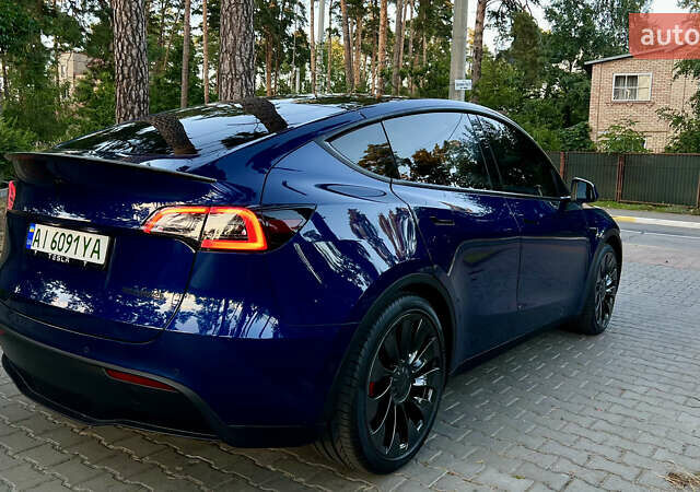 Синий Тесла Model Y, объемом двигателя 0 л и пробегом 84 тыс. км за 26900 $, фото 27 на Automoto.ua
