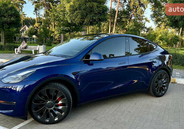 Синий Тесла Model Y, объемом двигателя 0 л и пробегом 84 тыс. км за 26900 $, фото 9 на Automoto.ua