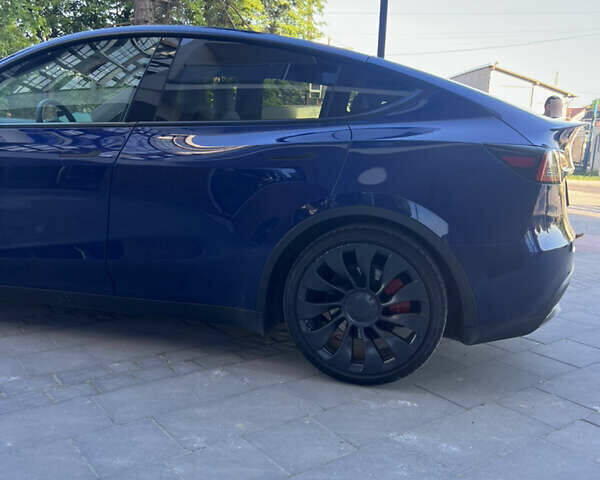 Синий Тесла Model Y, объемом двигателя 0 л и пробегом 28 тыс. км за 32900 $, фото 10 на Automoto.ua