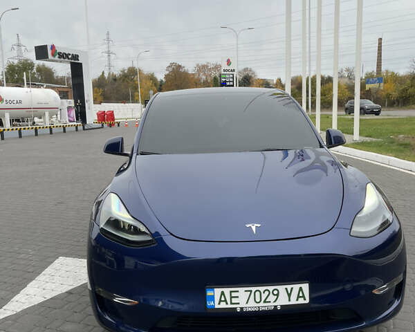 Тесла Model Y 2022 в Днепре (Днепропетровске) на Automoto.ua Синий Тесла Model Y, объемом двигателя 0 л и пробегом 57 тыс. км за 25499 $, фото 9 на Automoto.ua