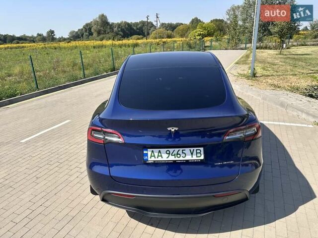 Синий Тесла Model Y, объемом двигателя 0 л и пробегом 48 тыс. км за 26700 $, фото 9 на Automoto.ua