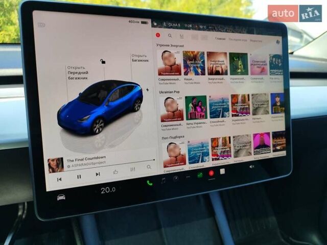 Синий Тесла Model Y, объемом двигателя 0 л и пробегом 63 тыс. км за 26800 $, фото 21 на Automoto.ua