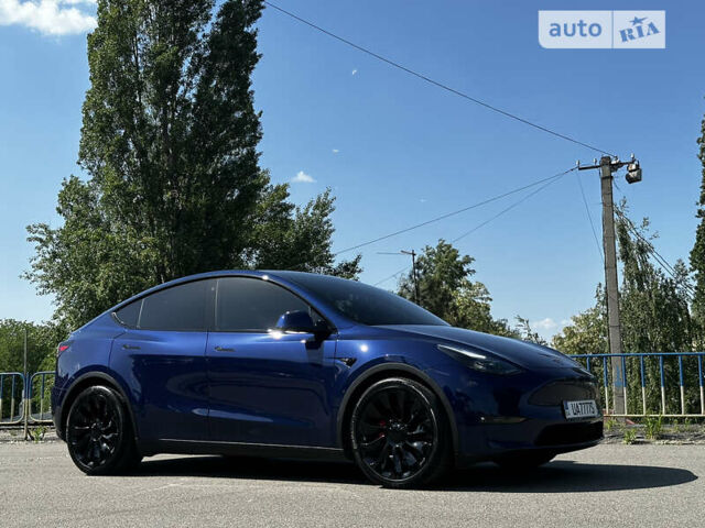 Синій Тесла Model Y, об'ємом двигуна 0 л та пробігом 17 тис. км за 44500 $, фото 1 на Automoto.ua