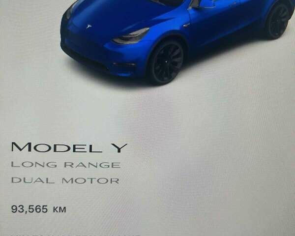 Синий Тесла Model Y, объемом двигателя 0 л и пробегом 93 тыс. км за 25500 $, фото 4 на Automoto.ua