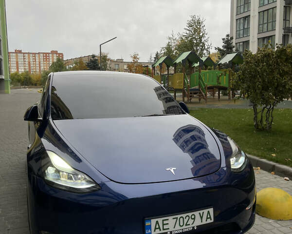 Тесла Model Y 2022 в Днепре (Днепропетровске) на Automoto.ua Синий Тесла Model Y, объемом двигателя 0 л и пробегом 57 тыс. км за 25499 $, фото 7 на Automoto.ua