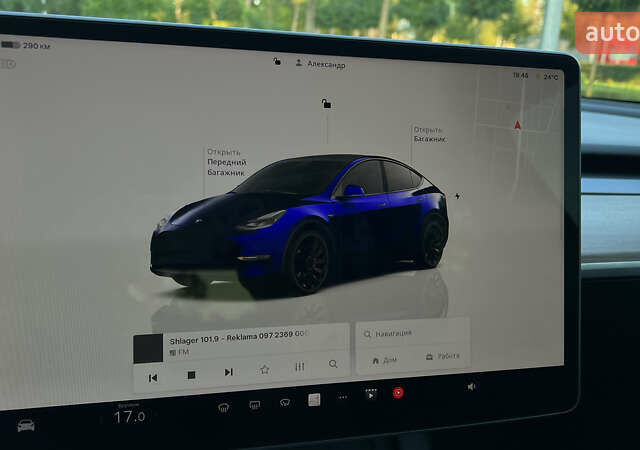 Синий Тесла Model Y, объемом двигателя 0 л и пробегом 84 тыс. км за 26900 $, фото 58 на Automoto.ua