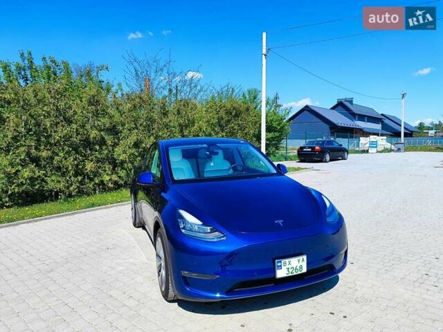Синий Тесла Model Y, объемом двигателя 0 л и пробегом 63 тыс. км за 26800 $, фото 7 на Automoto.ua