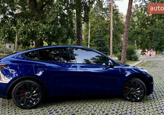 Синий Тесла Model Y, объемом двигателя 0 л и пробегом 84 тыс. км за 26900 $, фото 24 на Automoto.ua
