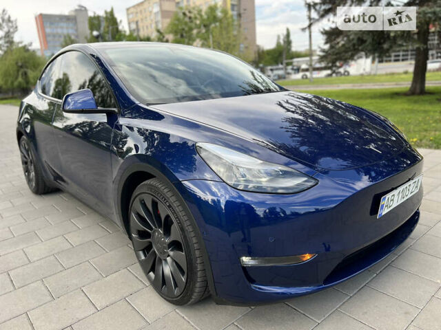 Синій Тесла Model Y, об'ємом двигуна 0 л та пробігом 45 тис. км за 35000 $, фото 10 на Automoto.ua