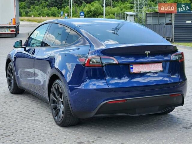 Синий Тесла Model Y, объемом двигателя 0 л и пробегом 37 тыс. км за 25900 $, фото 2 на Automoto.ua