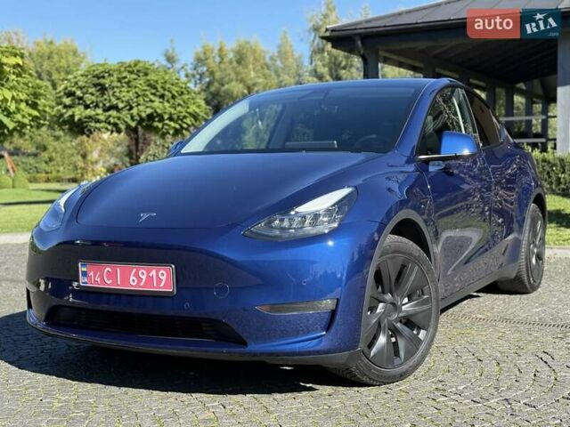 Синий Тесла Model Y, объемом двигателя 0 л и пробегом 80 тыс. км за 25300 $, фото 12 на Automoto.ua
