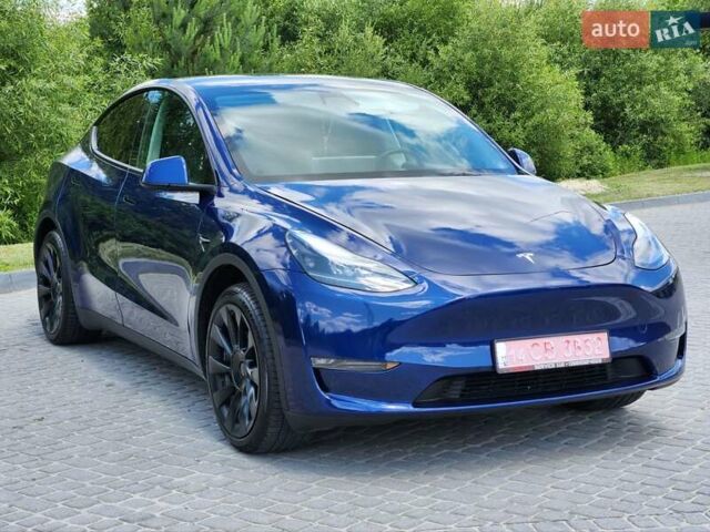 Синий Тесла Model Y, объемом двигателя 0 л и пробегом 37 тыс. км за 25900 $, фото 17 на Automoto.ua