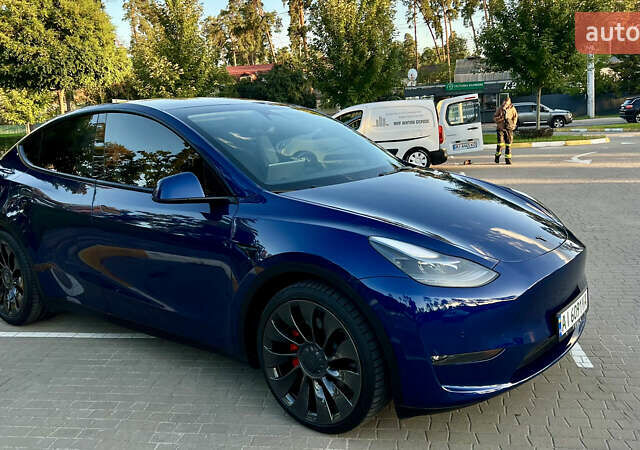 Синий Тесла Model Y, объемом двигателя 0 л и пробегом 84 тыс. км за 26900 $, фото 15 на Automoto.ua