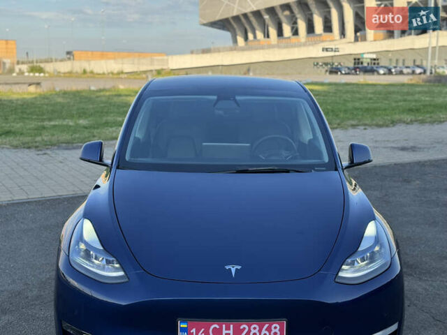 Синий Тесла Model Y, объемом двигателя 0 л и пробегом 61 тыс. км за 23800 $, фото 8 на Automoto.ua