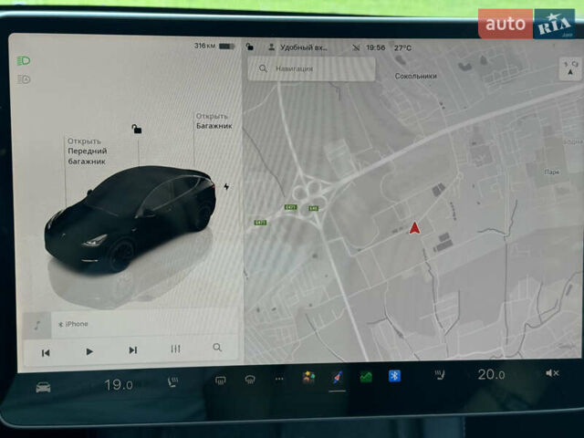 Синий Тесла Model Y, объемом двигателя 0 л и пробегом 61 тыс. км за 23800 $, фото 19 на Automoto.ua