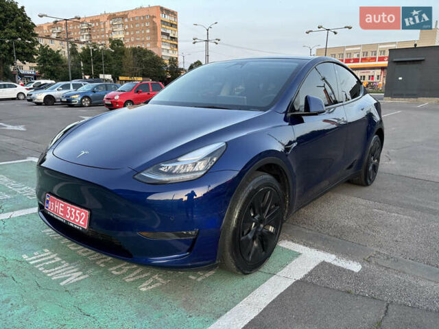 Синий Тесла Model Y, объемом двигателя 0 л и пробегом 43 тыс. км за 25500 $, фото 1 на Automoto.ua