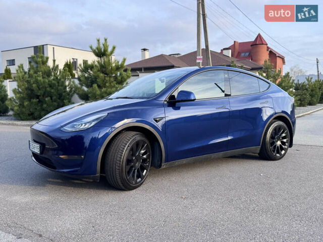 Синий Тесла Model Y, объемом двигателя 0 л и пробегом 52 тыс. км за 30900 $, фото 9 на Automoto.ua