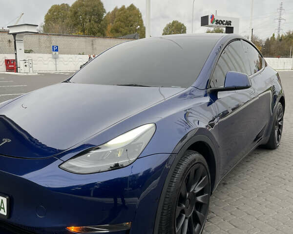 Тесла Model Y 2022 в Днепре (Днепропетровске) на Automoto.ua Синий Тесла Model Y, объемом двигателя 0 л и пробегом 57 тыс. км за 25499 $, фото 11 на Automoto.ua