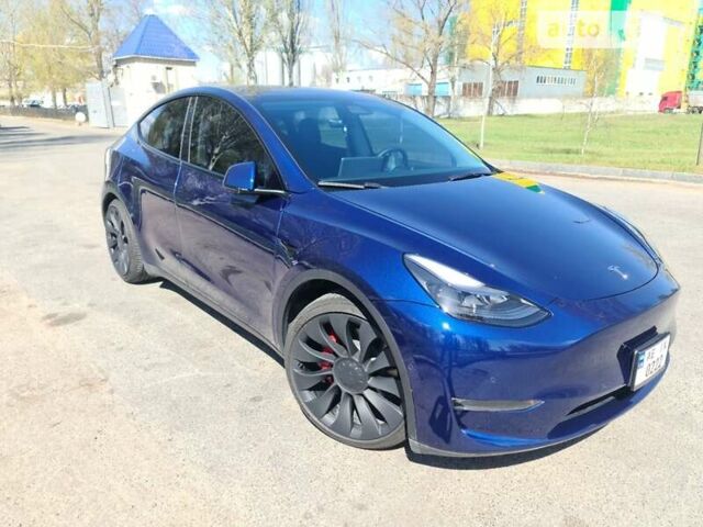 Синій Тесла Model Y, об'ємом двигуна 0 л та пробігом 22 тис. км за 35900 $, фото 2 на Automoto.ua