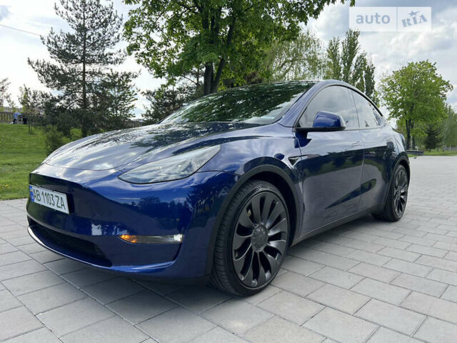 Синій Тесла Model Y, об'ємом двигуна 0 л та пробігом 45 тис. км за 35000 $, фото 2 на Automoto.ua