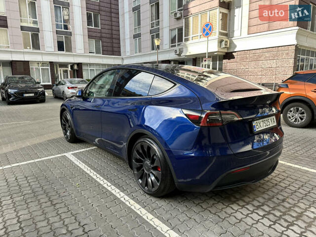Синий Тесла Model Y, объемом двигателя 0 л и пробегом 27 тыс. км за 29500 $, фото 4 на Automoto.ua