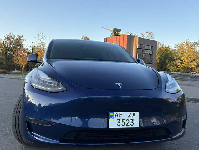 Синий Тесла Model Y, объемом двигателя 0 л и пробегом 42 тыс. км за 24500 $, фото 3 на Automoto.ua