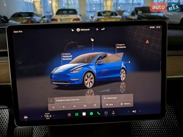 Синий Тесла Model Y, объемом двигателя 0 л и пробегом 51 тыс. км за 30900 $, фото 22 на Automoto.ua