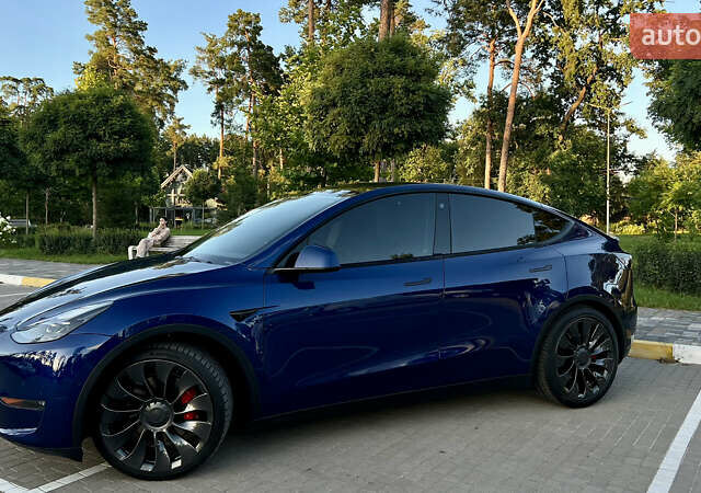Синий Тесла Model Y, объемом двигателя 0 л и пробегом 84 тыс. км за 26900 $, фото 12 на Automoto.ua