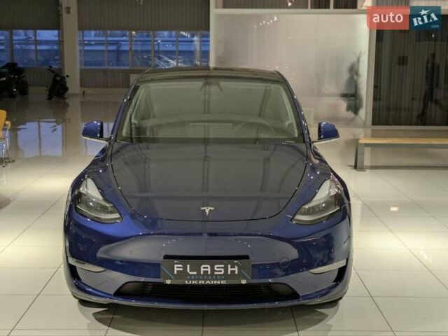 Синий Тесла Model Y, объемом двигателя 0 л и пробегом 51 тыс. км за 30900 $, фото 1 на Automoto.ua