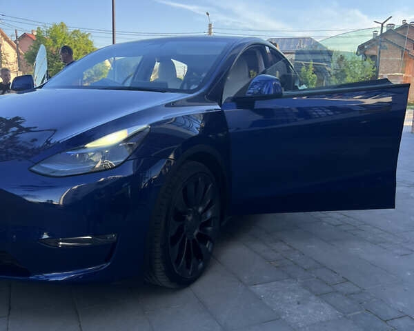 Синий Тесла Model Y, объемом двигателя 0 л и пробегом 28 тыс. км за 32900 $, фото 30 на Automoto.ua
