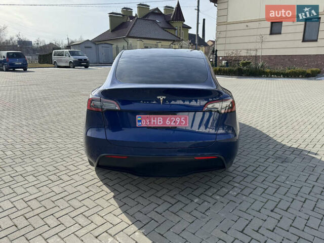 Синий Тесла Model Y, объемом двигателя 0 л и пробегом 50 тыс. км за 26999 $, фото 12 на Automoto.ua