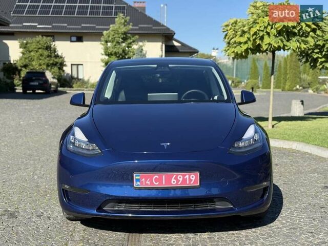 Синий Тесла Model Y, объемом двигателя 0 л и пробегом 80 тыс. км за 25300 $, фото 3 на Automoto.ua