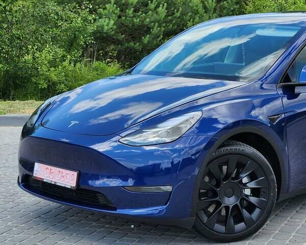 Синий Тесла Model Y, объемом двигателя 0 л и пробегом 37 тыс. км за 25900 $, фото 3 на Automoto.ua