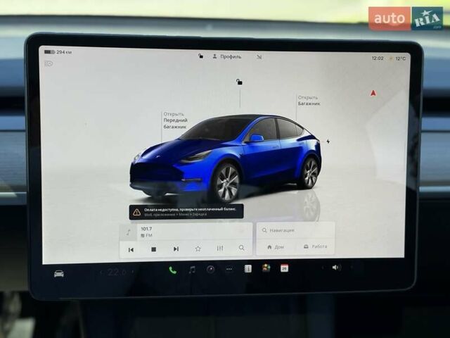 Синий Тесла Model Y, объемом двигателя 0 л и пробегом 80 тыс. км за 25300 $, фото 114 на Automoto.ua