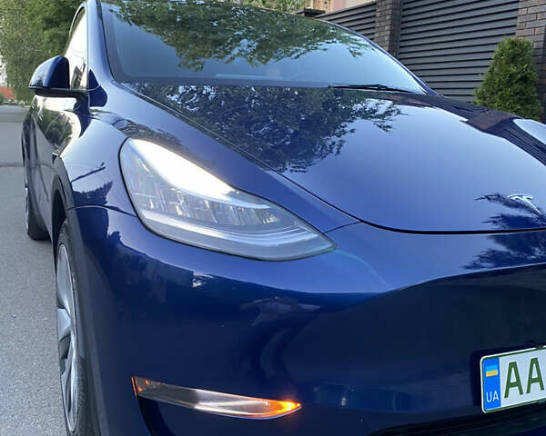 Тесла Model Y 2022 в Киеве на Automoto.ua Синий Тесла Model Y, объемом двигателя 0 л и пробегом 54 тыс. км за 26600 $, фото 2 на Automoto.ua