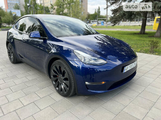 Синій Тесла Model Y, об'ємом двигуна 0 л та пробігом 45 тис. км за 35000 $, фото 3 на Automoto.ua