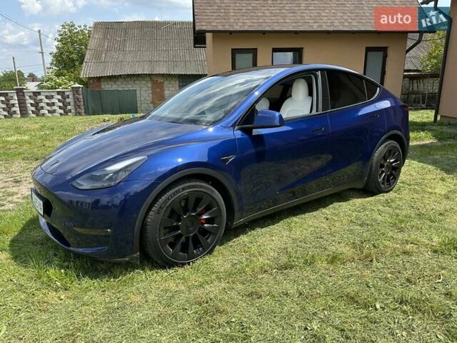 Синий Тесла Model Y, объемом двигателя 0 л и пробегом 45 тыс. км за 25990 $, фото 8 на Automoto.ua