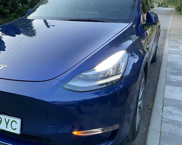 Тесла Model Y 2022 в Киеве на Automoto.ua Синий Тесла Model Y, объемом двигателя 0 л и пробегом 54 тыс. км за 26600 $, фото 1 на Automoto.ua