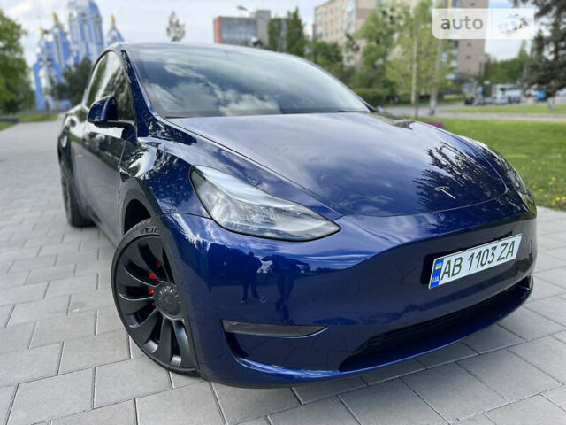 Синій Тесла Model Y, об'ємом двигуна 0 л та пробігом 45 тис. км за 35000 $, фото 13 на Automoto.ua