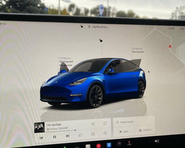 Тесла Model Y 2022 в Днепре (Днепропетровске) на Automoto.ua Синий Тесла Model Y, объемом двигателя 0 л и пробегом 57 тыс. км за 25499 $, фото 38 на Automoto.ua