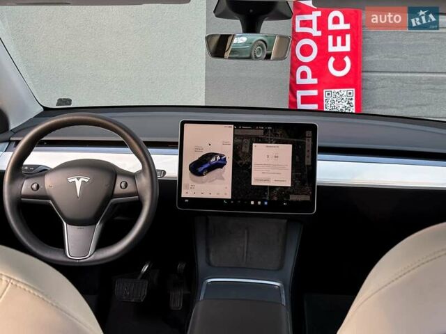 Синий Тесла Model Y, объемом двигателя 0 л и пробегом 59 тыс. км за 32999 $, фото 16 на Automoto.ua