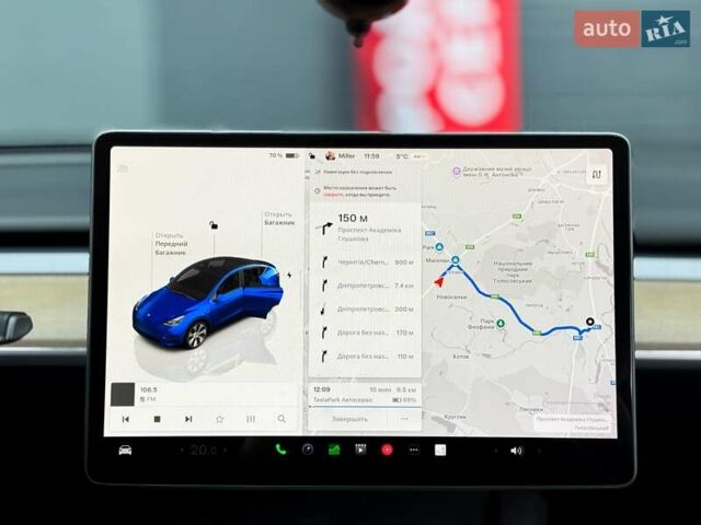 Синий Тесла Model Y, объемом двигателя 0 л и пробегом 40 тыс. км за 29999 $, фото 24 на Automoto.ua