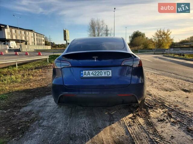 Синий Тесла Model Y, объемом двигателя 0 л и пробегом 39 тыс. км за 30000 $, фото 1 на Automoto.ua
