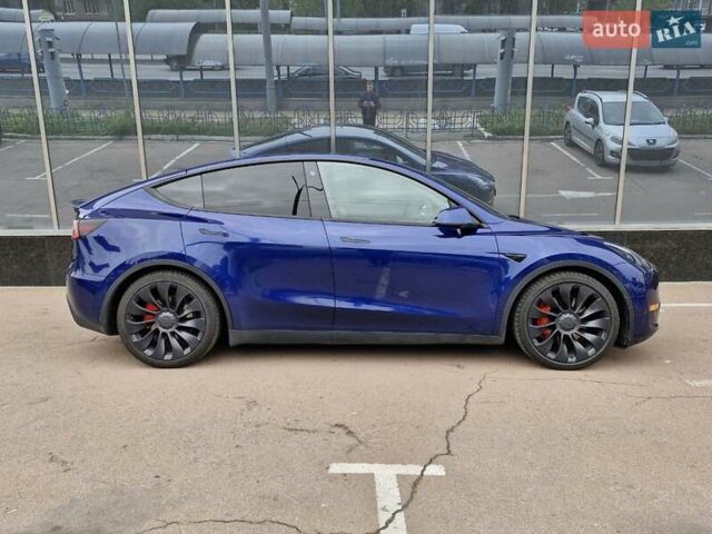 Тесла Model Y 2022 в Киеве на Automoto.ua Синий Тесла Model Y, объемом двигателя 0 л и пробегом 25 тыс. км за 31900 $, фото 5 на Automoto.ua